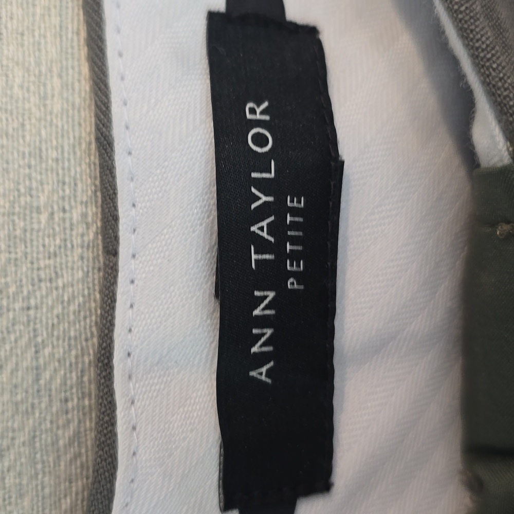 Ann Taylor Olive Green Wide Leg Pants - Picture 2 of 7